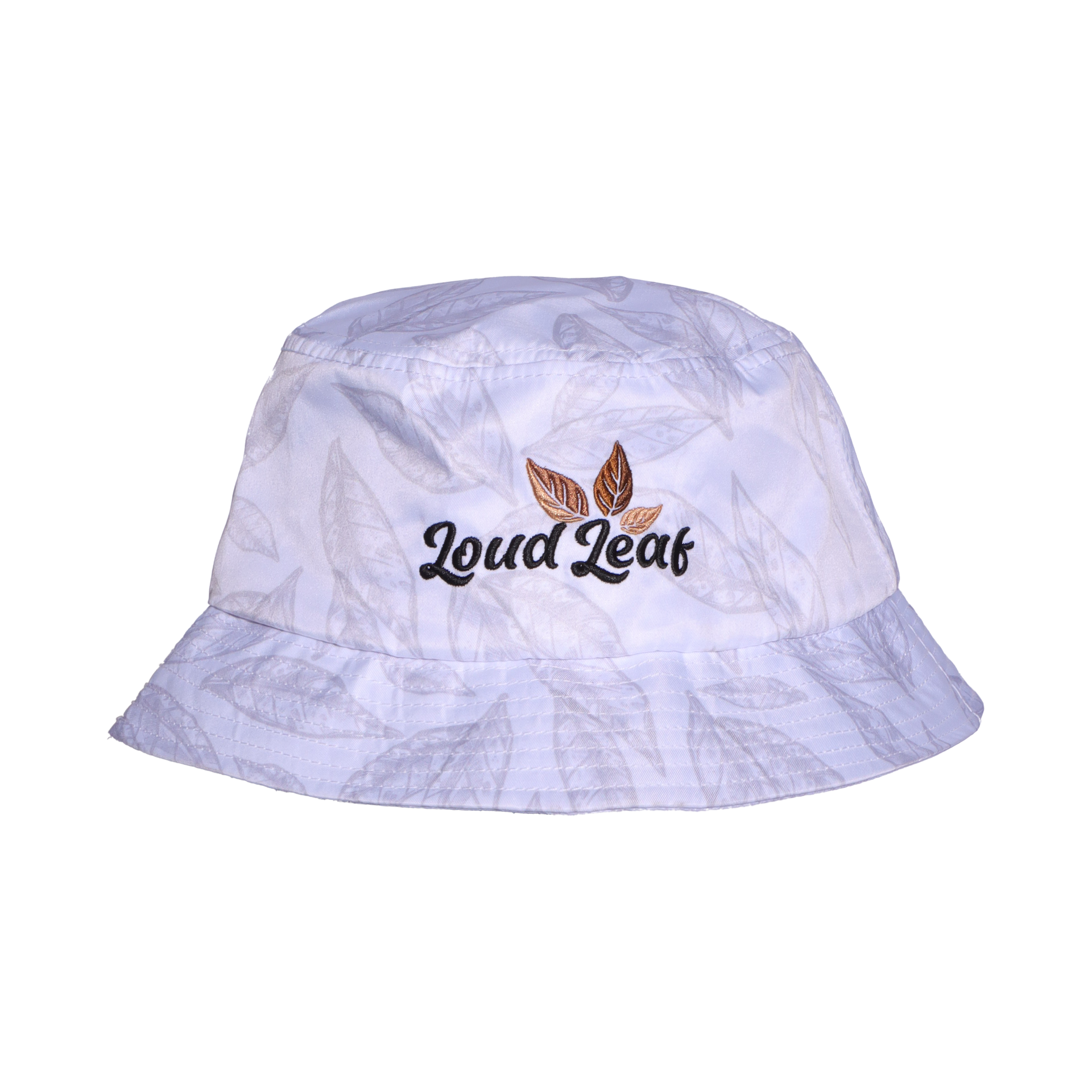 Black Leather Badge Nylon Bucket Hat – Upper Park
